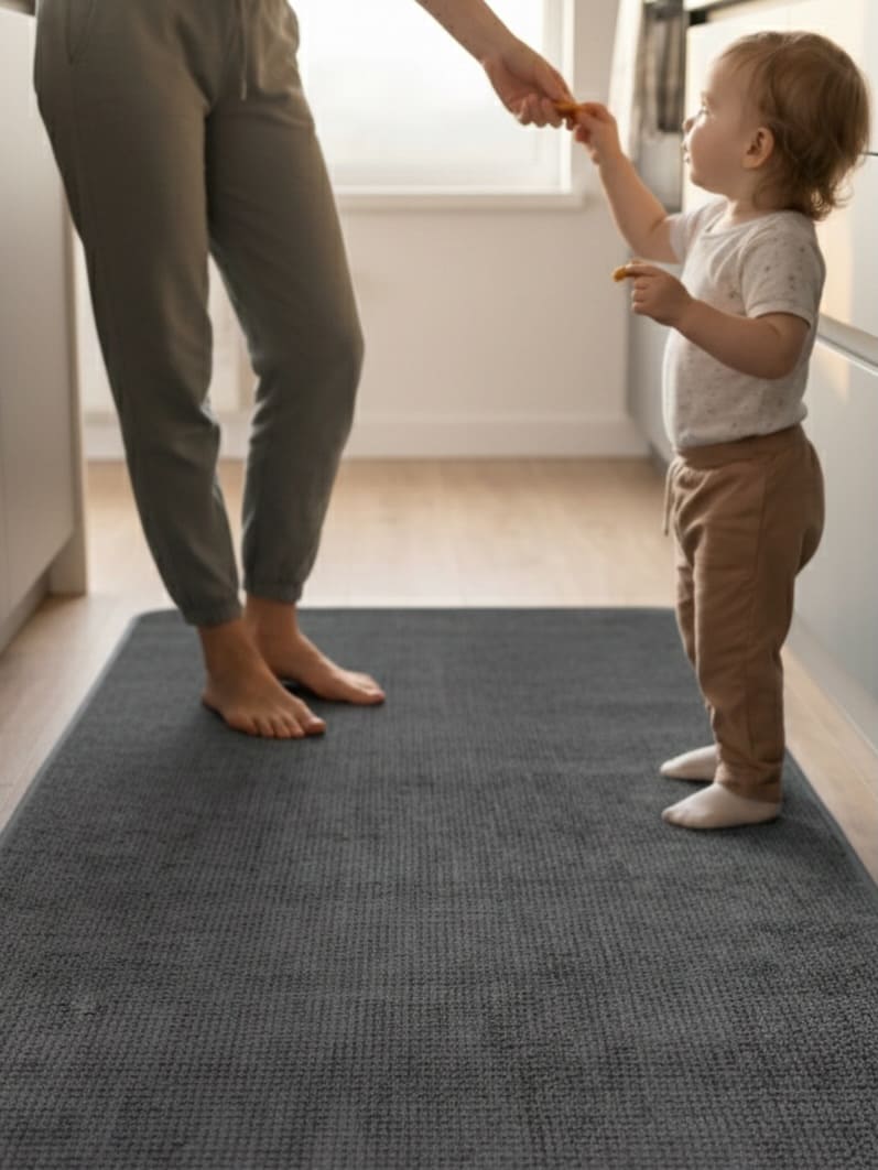 שטיח לובה PUCF-23 אפור כהה