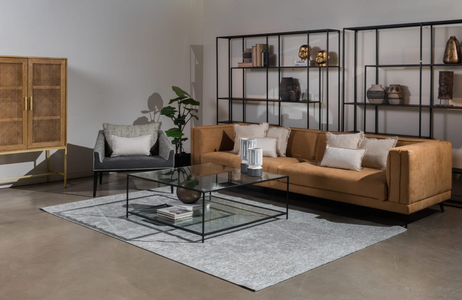 שטיח קרלוצ'י דגם Spira כסף גליה ארמוני